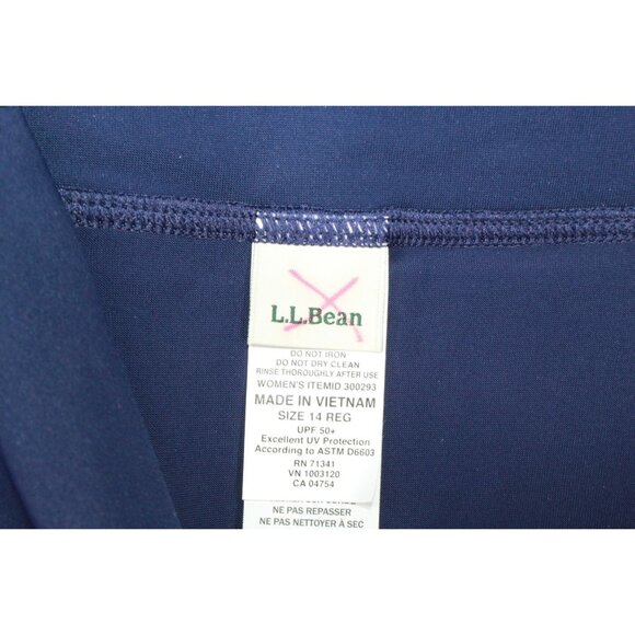 LL Bean Shaping Swimwear Swim Skirt Darkest Navy Size 14 - Picture 7 of 11